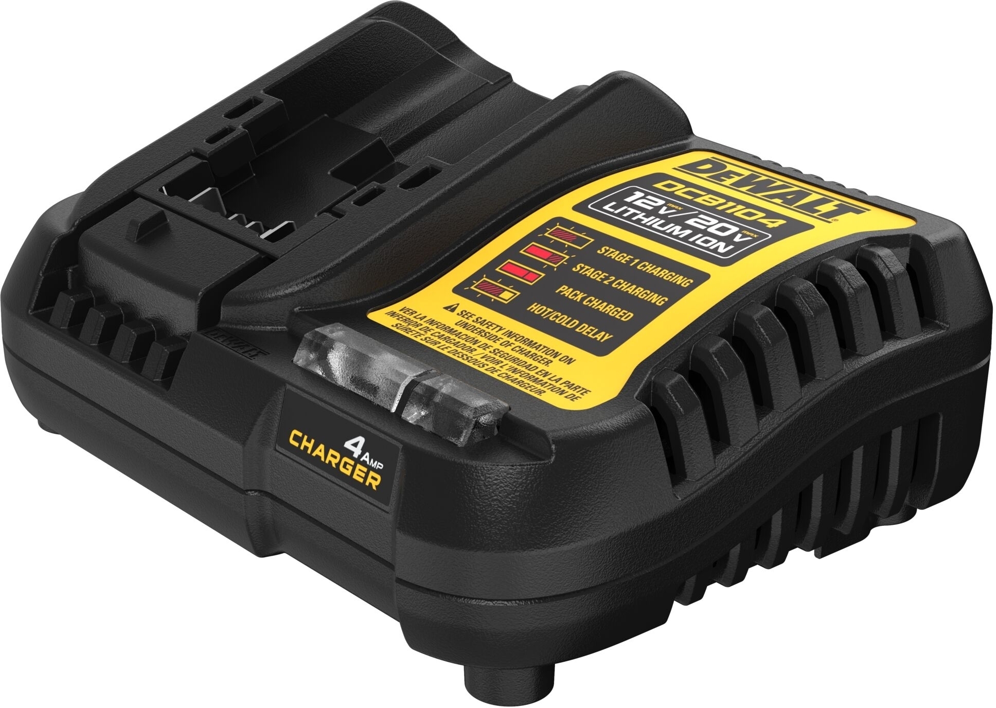 Зарядний пристрій DeWalt 10.8В/12В/18В/54В 4А (DCB1104)фото3