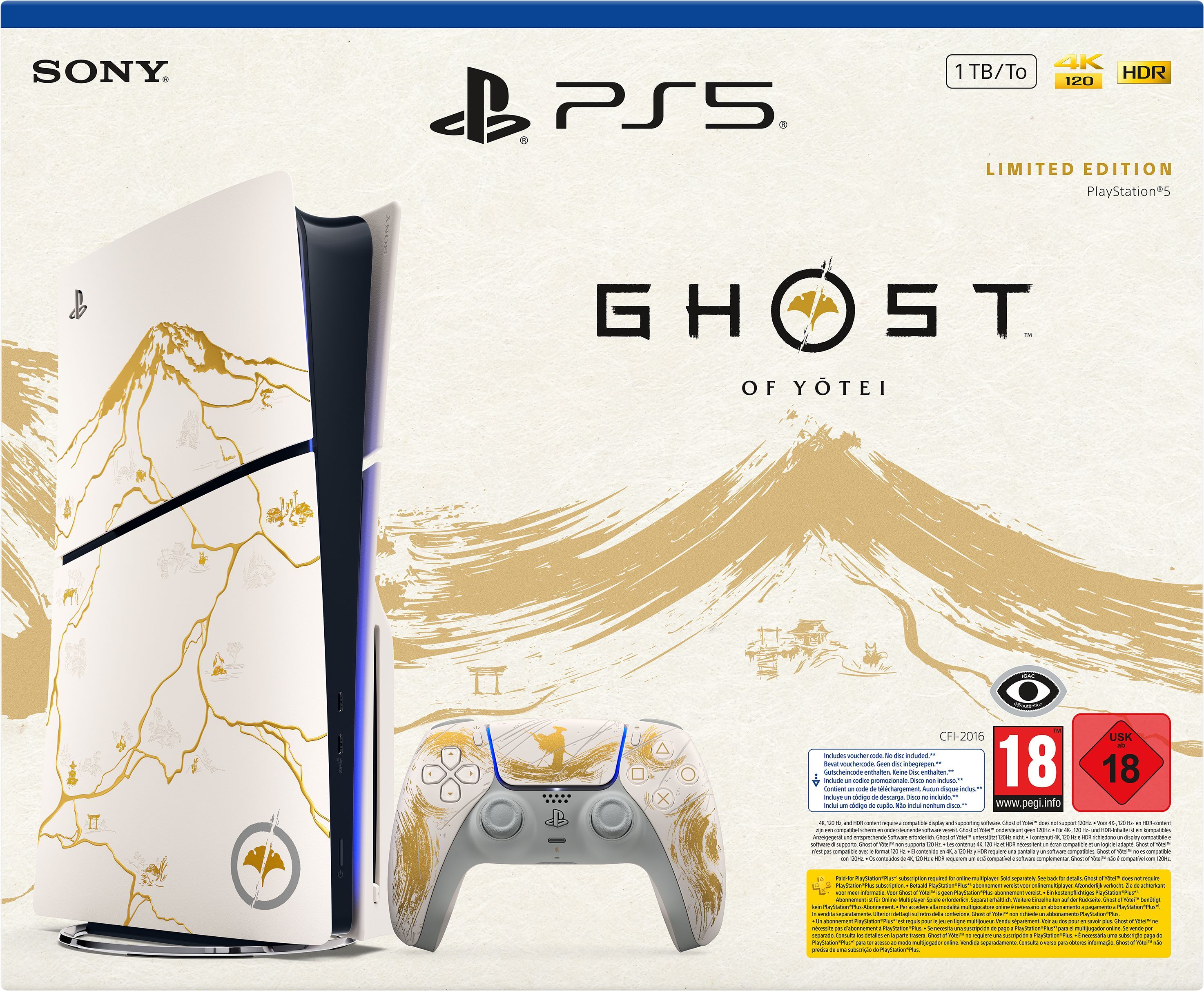 Ігрова консоль PlayStation 5 Slim (Ghost of Yotei Limited Edition)фото2