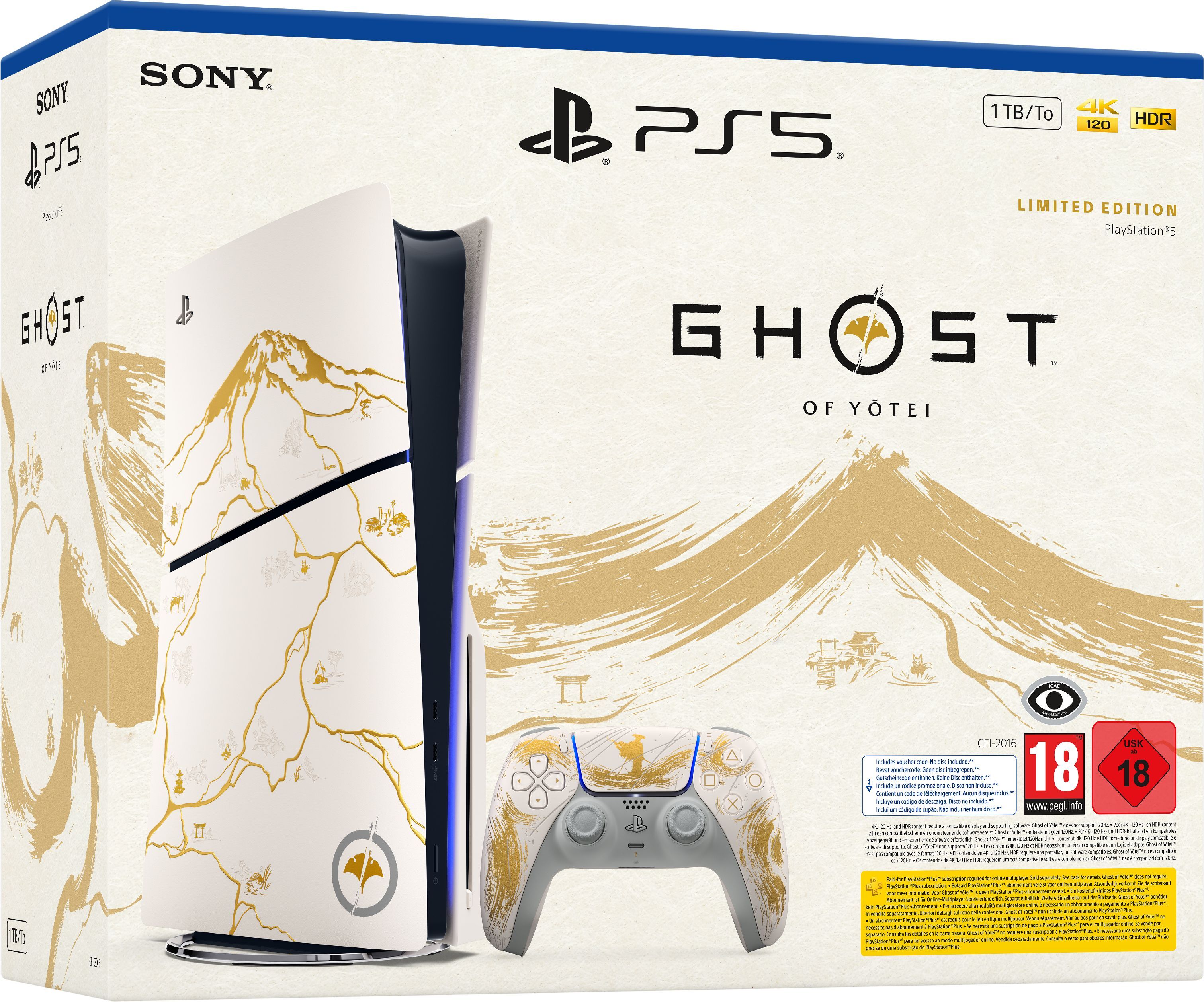 Ігрова консоль PlayStation 5 Slim (Ghost of Yotei Limited Edition)фото3