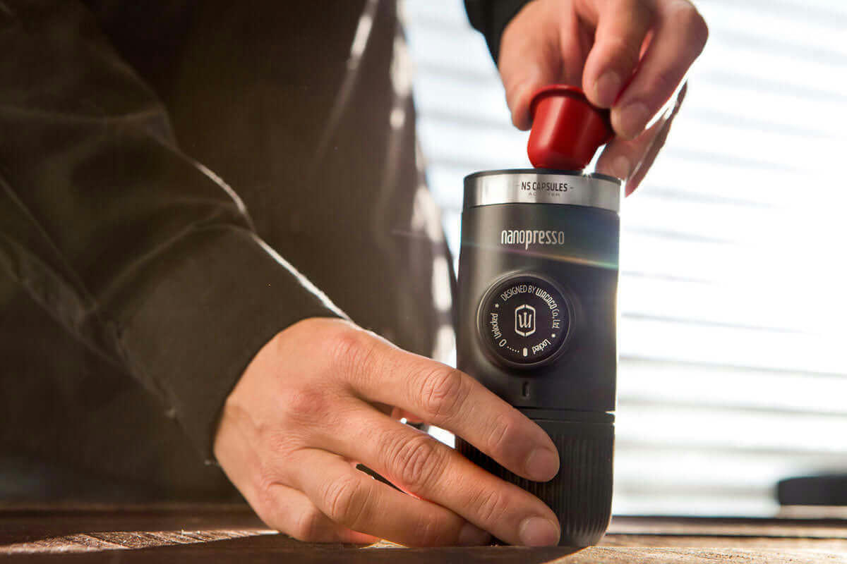 Еспресо-кавоварка портативна Wacaco Nanopresso+ з адаптером для капсули (WNANONS)фото8