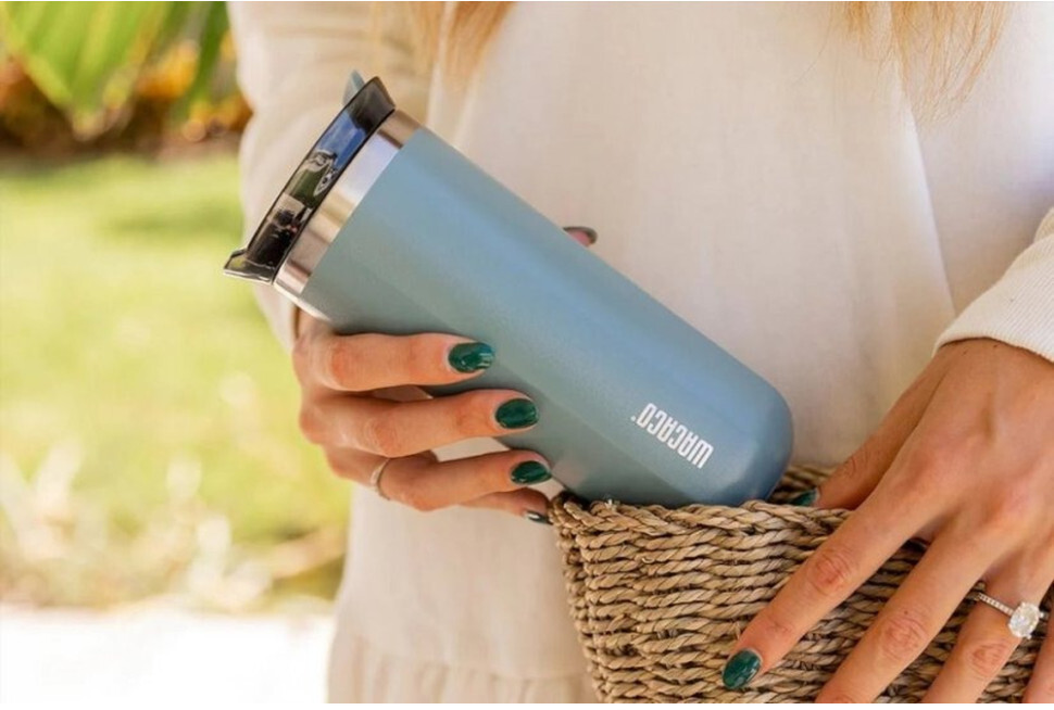 Термокухоль Wacaco Octaroma Grande Блакитний 435 мл (WOCT435BLU)фото5