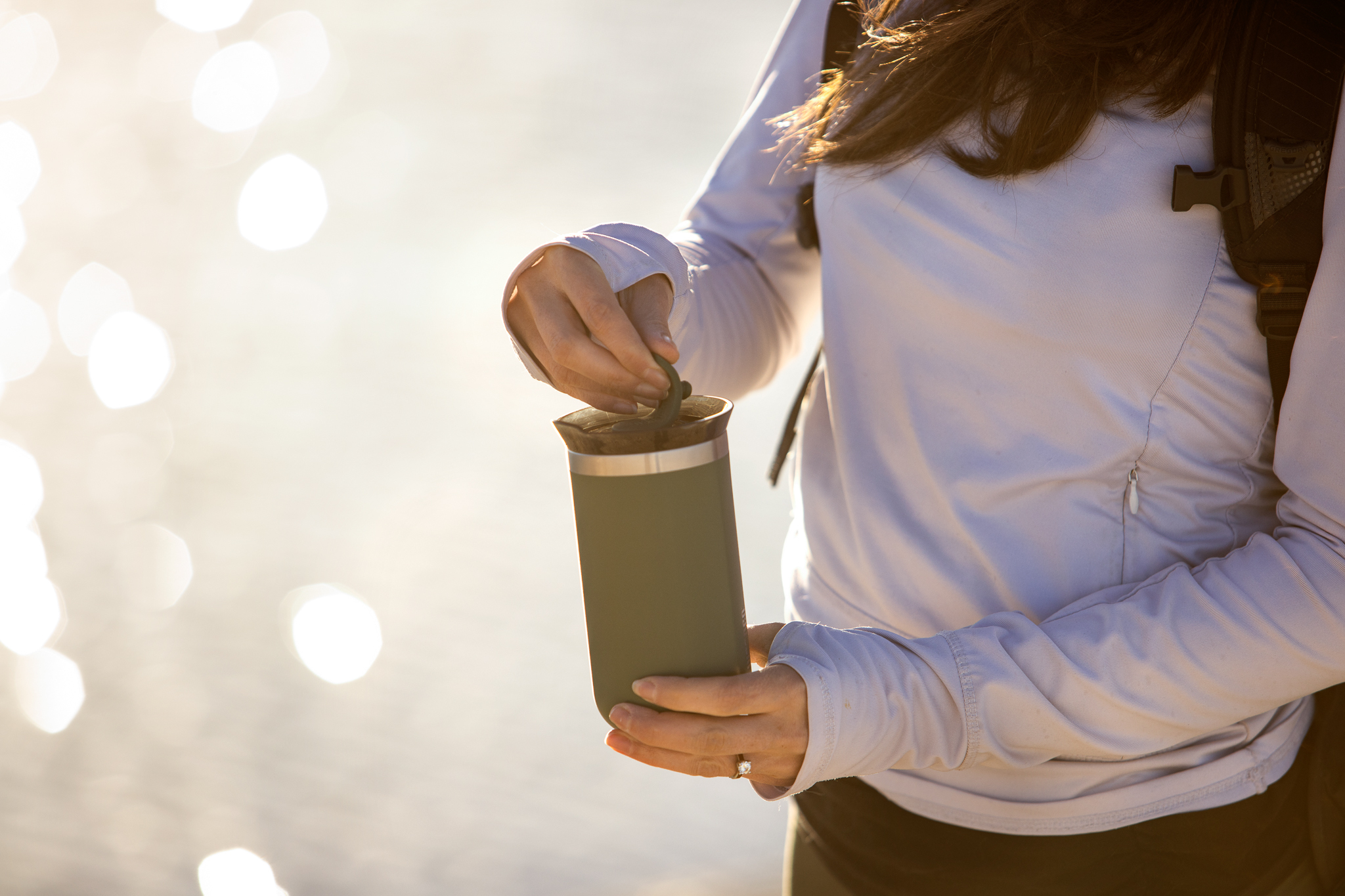 Термокухоль Wacaco Octaroma Grande Блакитний 435 мл (WOCT435BLU)фото7