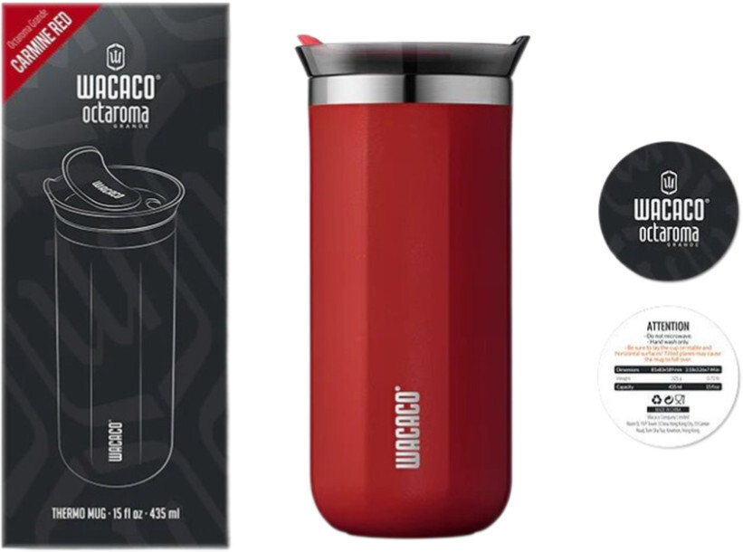 Термокухоль Wacaco Octaroma Grande Червоний 435 мл (WOCT435RED)фото3
