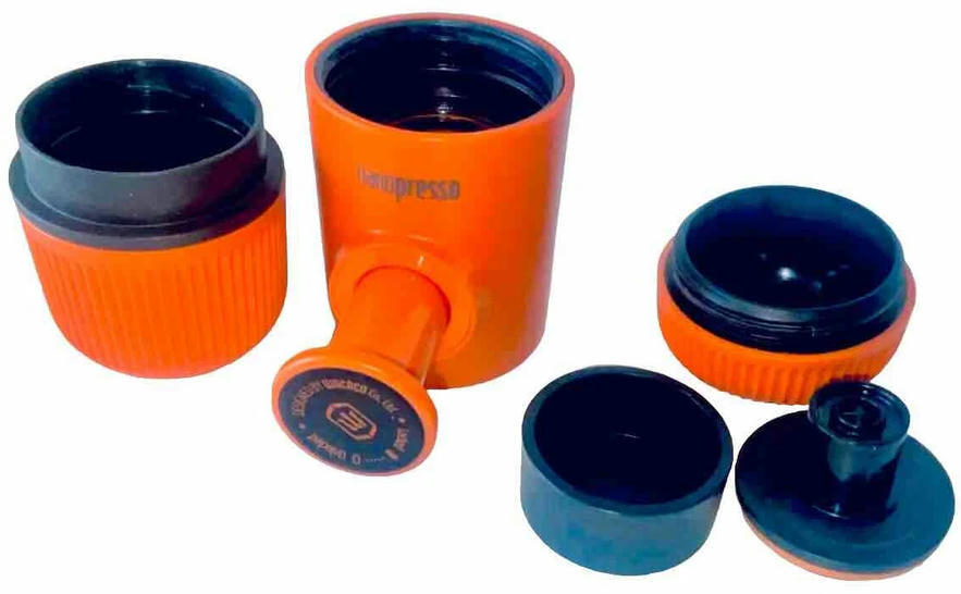Портативная эспрессо-кофеварка Wacaco Nanopresso оранжевая (WNANOORNG) фото 3