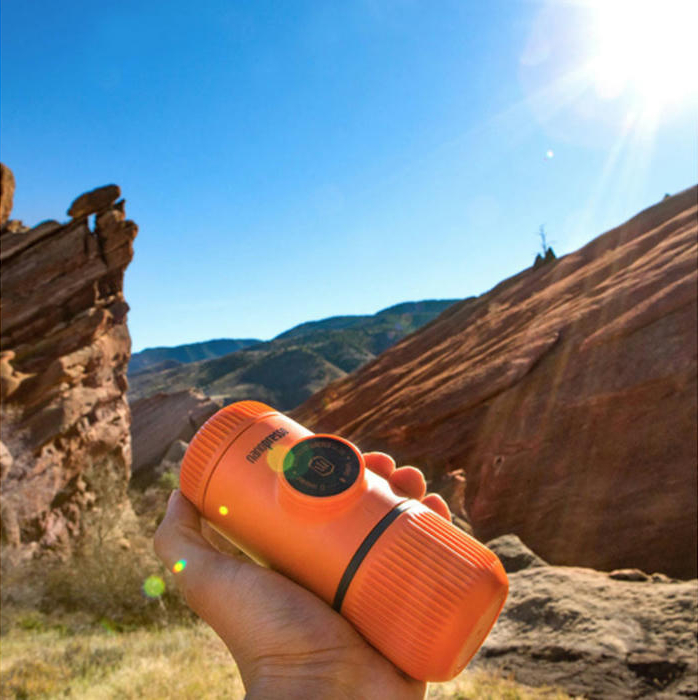 Портативная эспрессо-кофеварка Wacaco Nanopresso оранжевая (WNANOORNG) фото 7