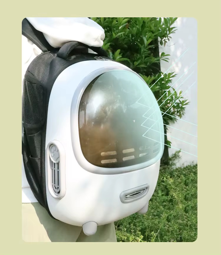 Рюкзак-переноска для кошек Lapka Белый фото 3