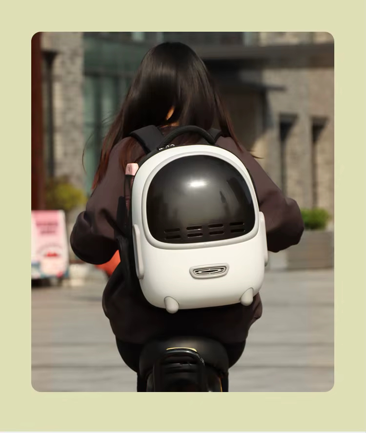 Рюкзак-переноска для кошек Lapka Белый фото 4