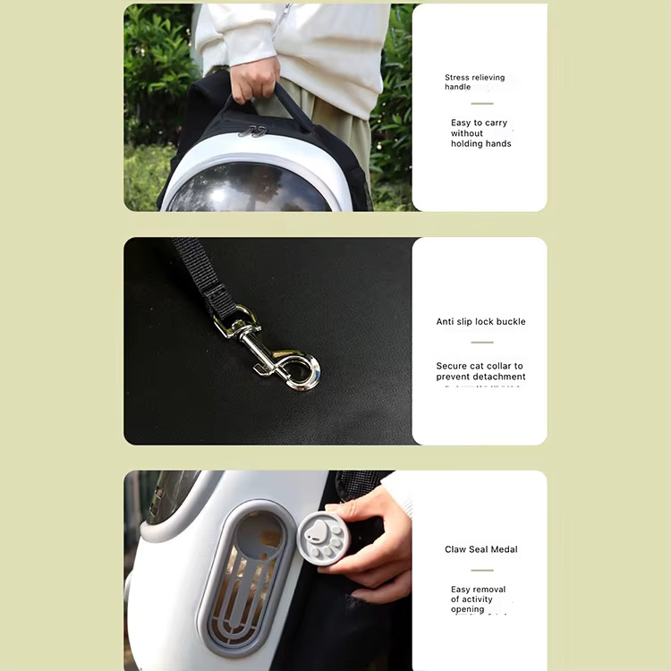 Рюкзак-переноска для кошек Lapka Белый фото 7