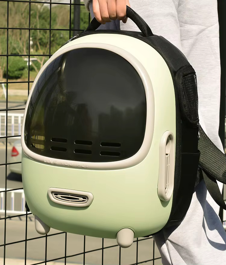 Рюкзак-переноска для котів Lapka Зеленийфото3