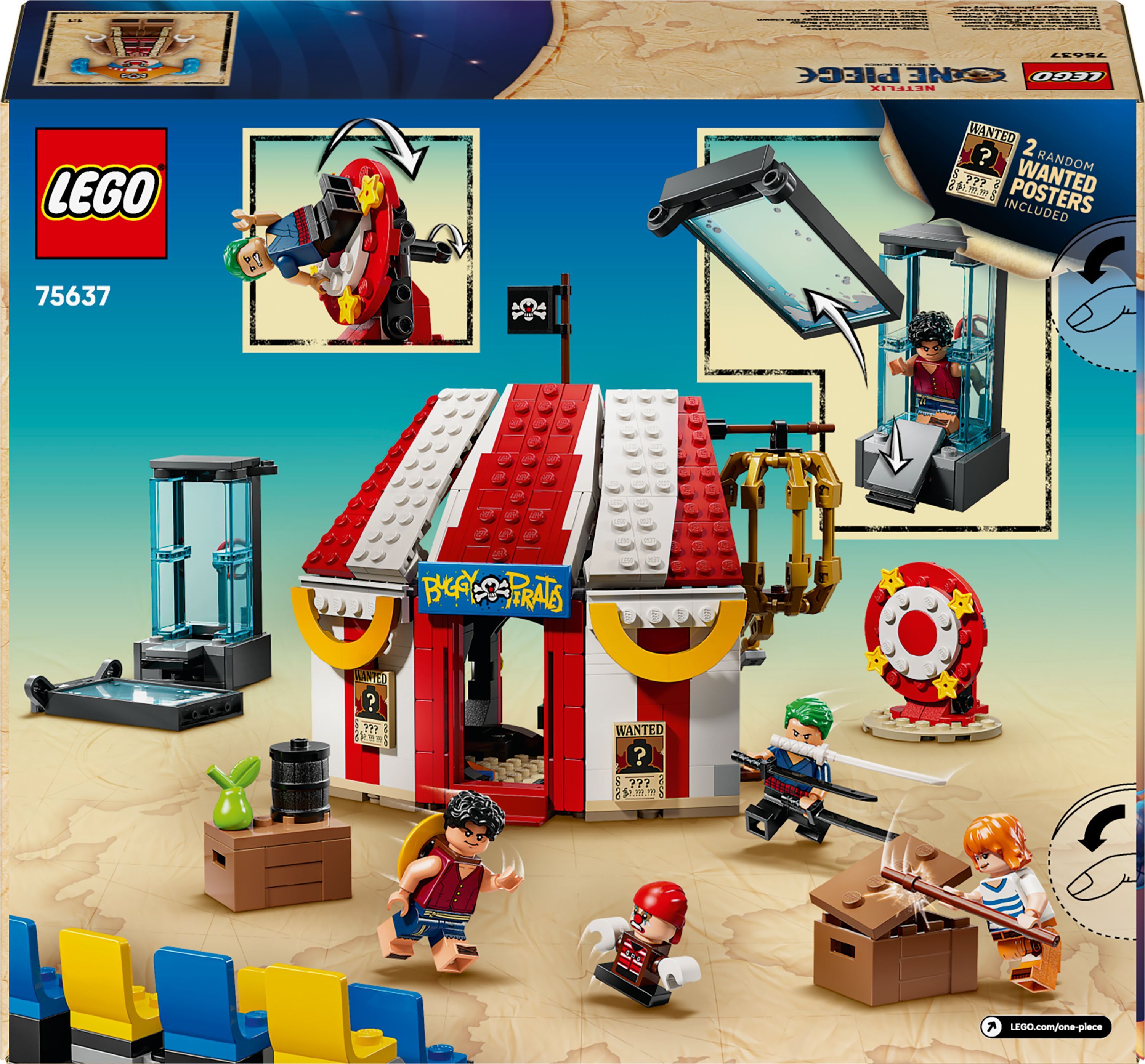 LEGO 75637 ONE PIECE Цирковая палатка клоуна Багги фото 15