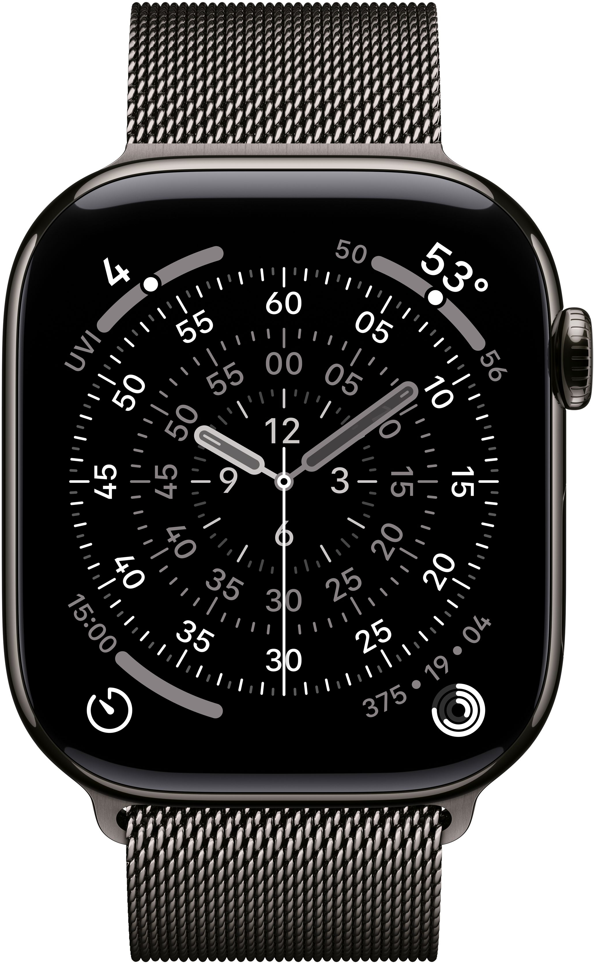 Ремешок Аpple Watch 46mm Slate Milanese Loop - M/L (MGJ74ZM/A) фото 
