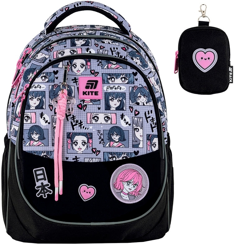 Набір рюкзак + пенал + сумка для взуття Kite 700 Anime Girl (SET_K25-700M-1)фото6