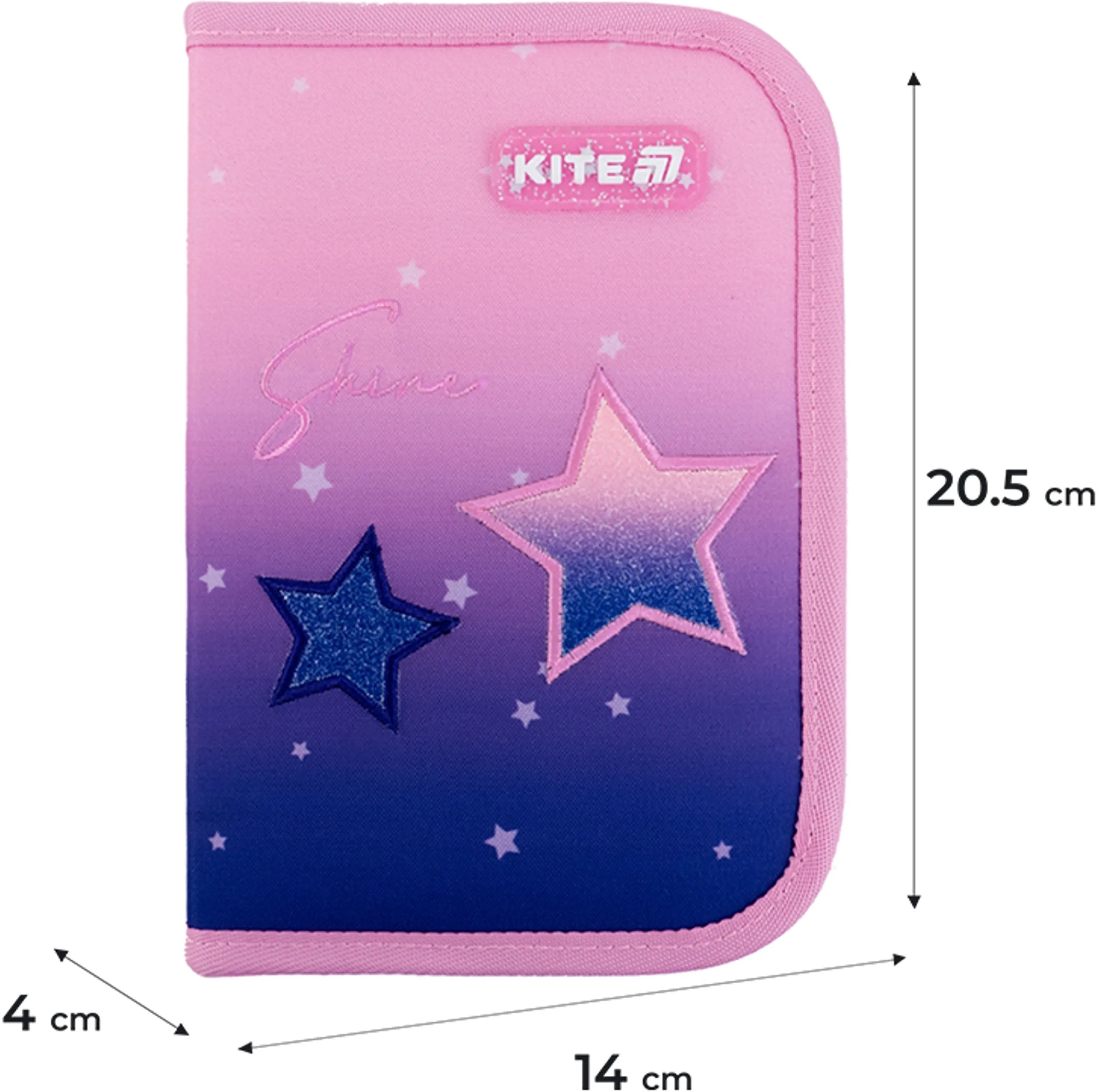 Пенал Kite 1 от., 2 отв., с наполнением 622H Sparkling (K25-622H-1) фото 