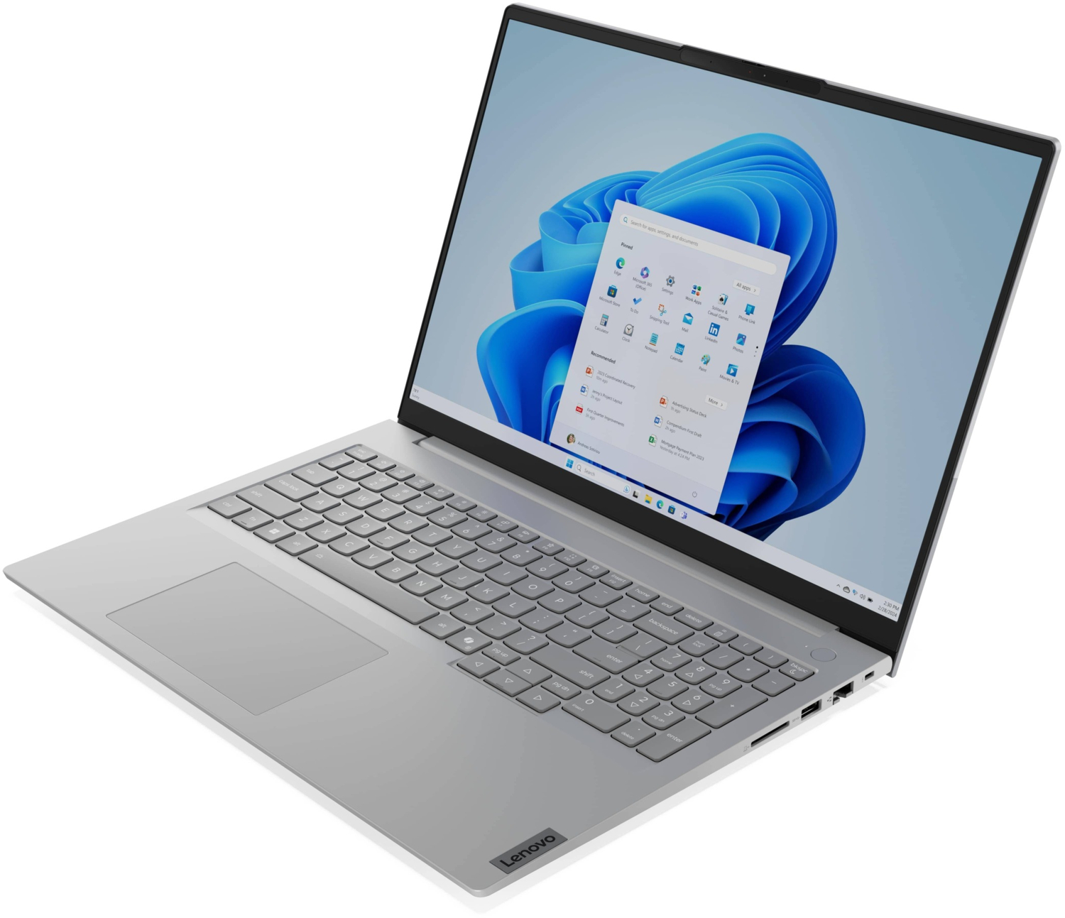 Ноутбук LENOVO ThinkBook 16 G8 IRL Arctic Grey (21SH00JQRA) фото