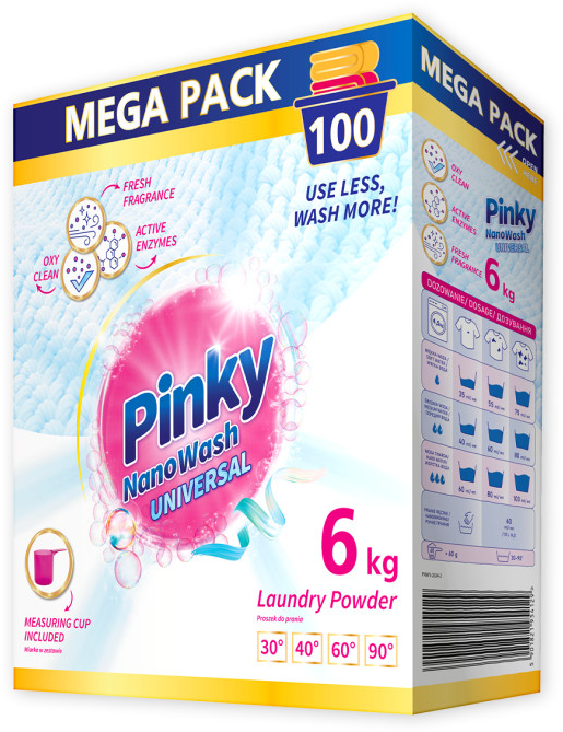 Пральний порошок Pinky NanoWash Універсальний 6 кгфото3