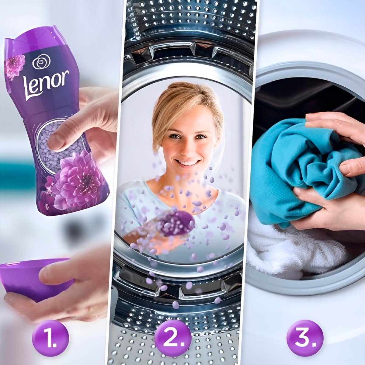 Парфум для прання Lenor Ametista & Bouquet Fiorito Гранули 210 гфото2