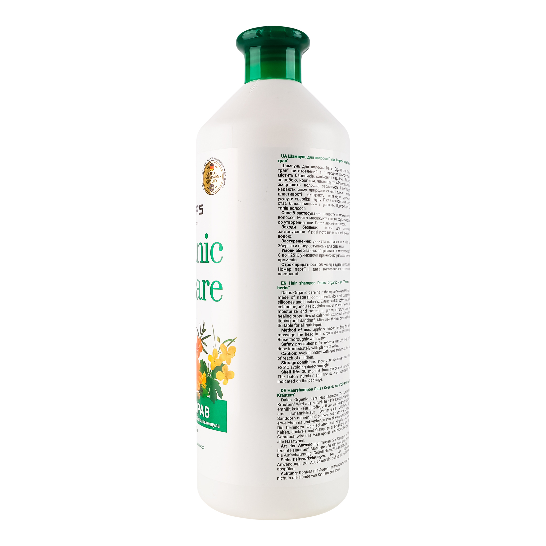 Шампунь для волосся Dalas Organic Care Сила 5 трав 900 г фото6