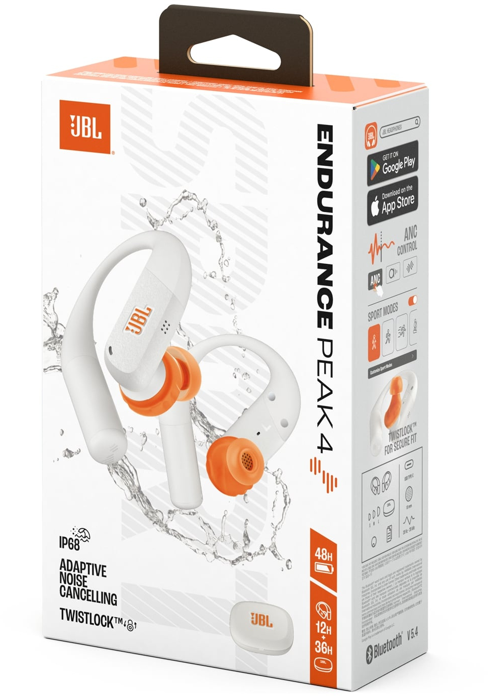 Наушники JBL Endurance Peak 4 White (JBLENDUPEAK4WHT) фото