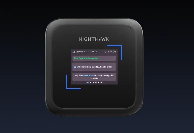 Мобільний маршрутизатор NETGEAR MH3150 Nighthawk M3 AX3600, 5G/4G/LTE, 1xUSB TypeC, 2xTS-9 (MH3150-100EUS)фото