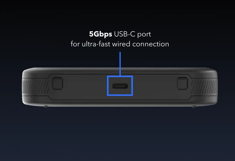 Мобільний маршрутизатор NETGEAR MH3150 Nighthawk M3 AX3600, 5G/4G/LTE, 1xUSB TypeC, 2xTS-9 (MH3150-100EUS)фото