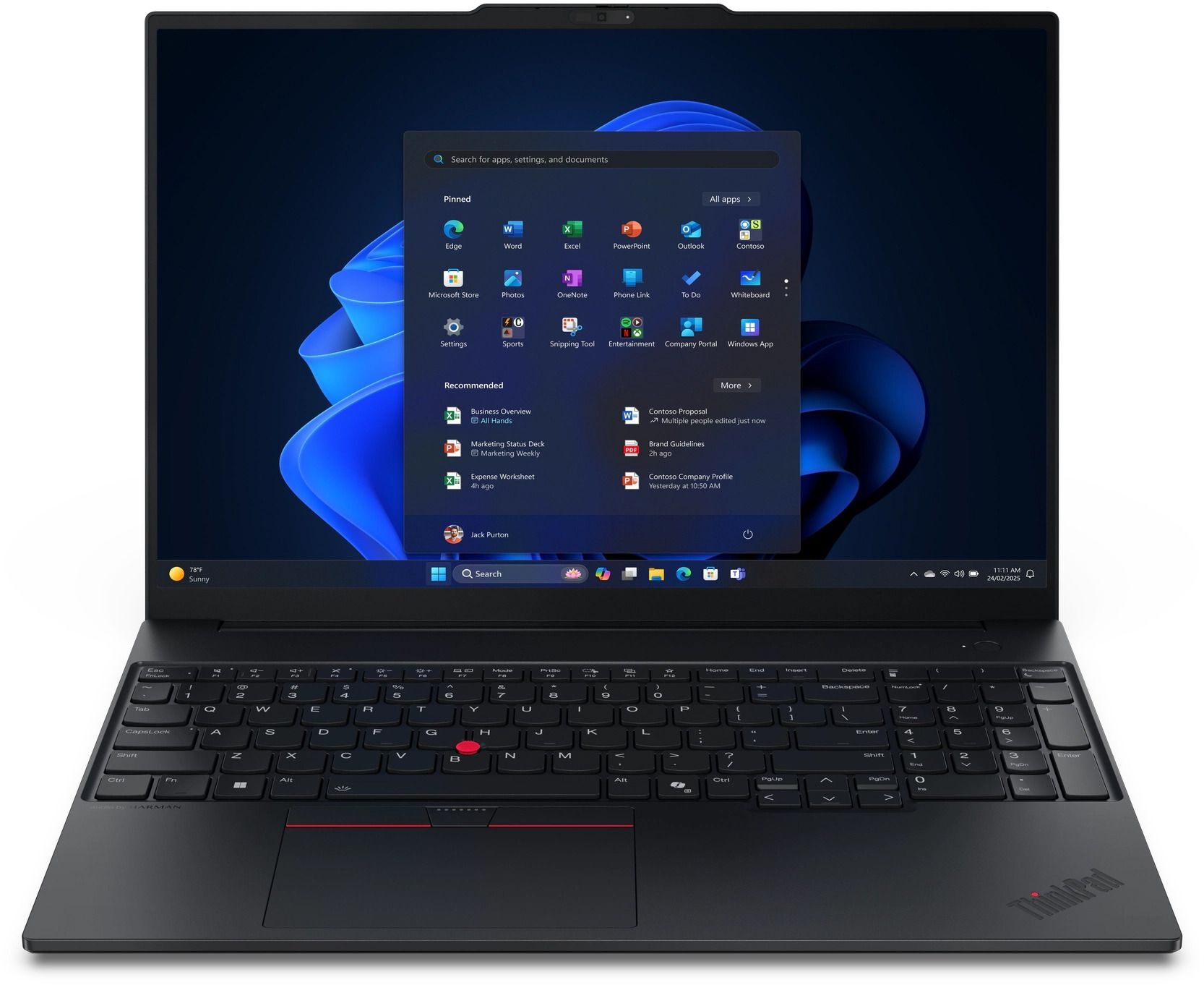 Ноутбук LENOVO ThinkPad E16 Gen 3 Black (21TGS08M00)фото2