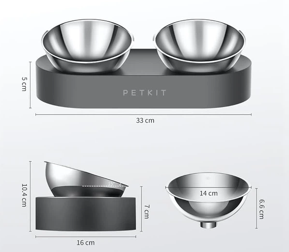 Миска Petkit Fresh Nano-Metal Pet/Cat Two Bowl Standфото4