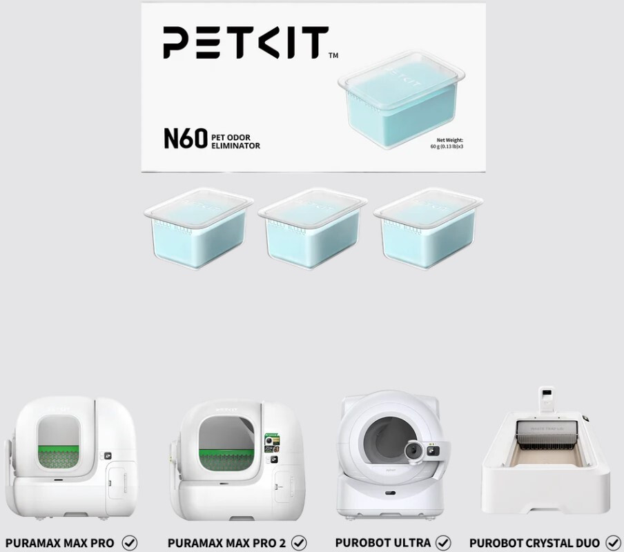 Нейтралізатор запаху Petkit Pet Odor Eliminator N60 3 штфото6