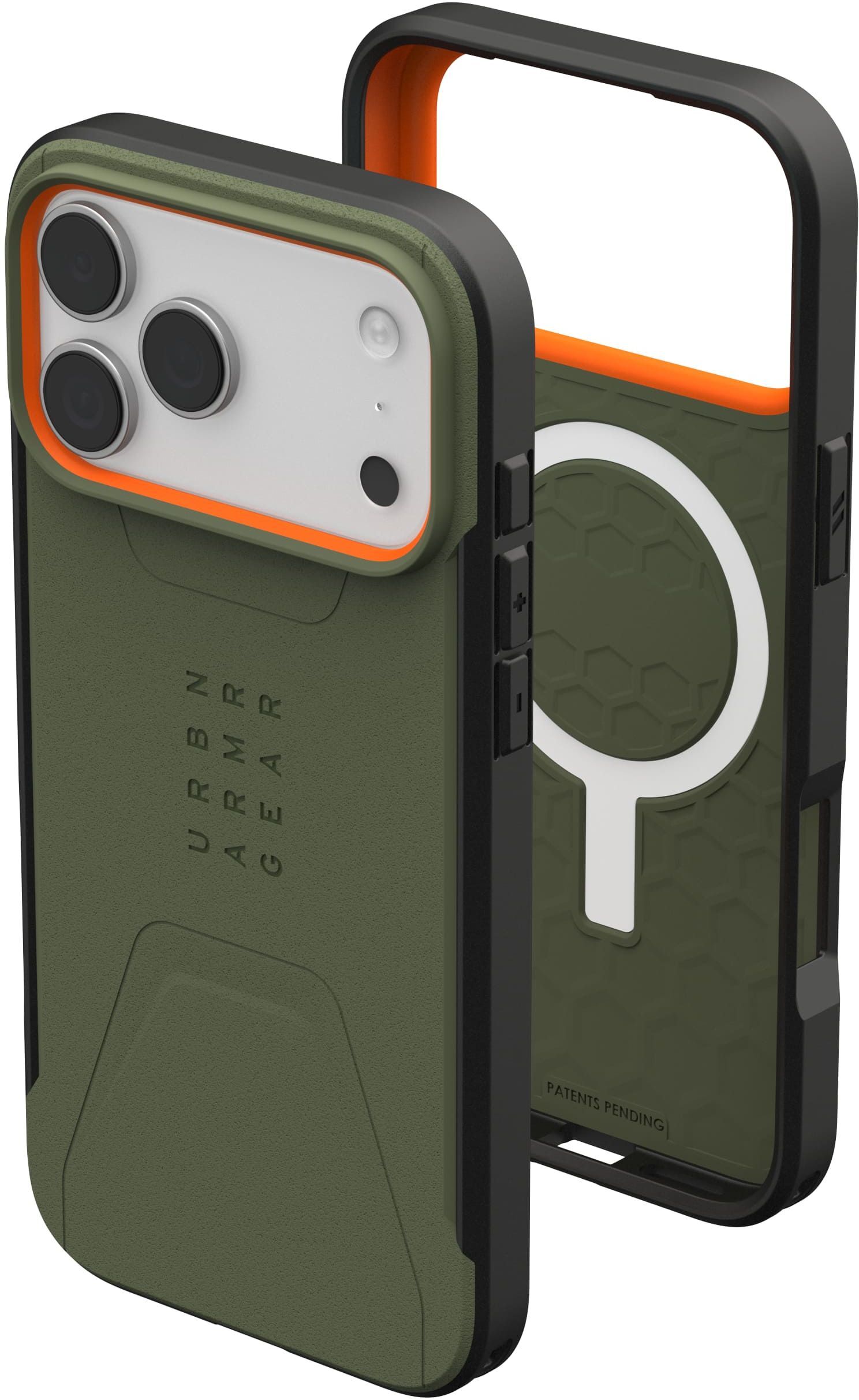 Чехол UAG для Apple iPhone 17 Pro Max Civilian MagSafe Olive/Orange (114546117297) фото 14