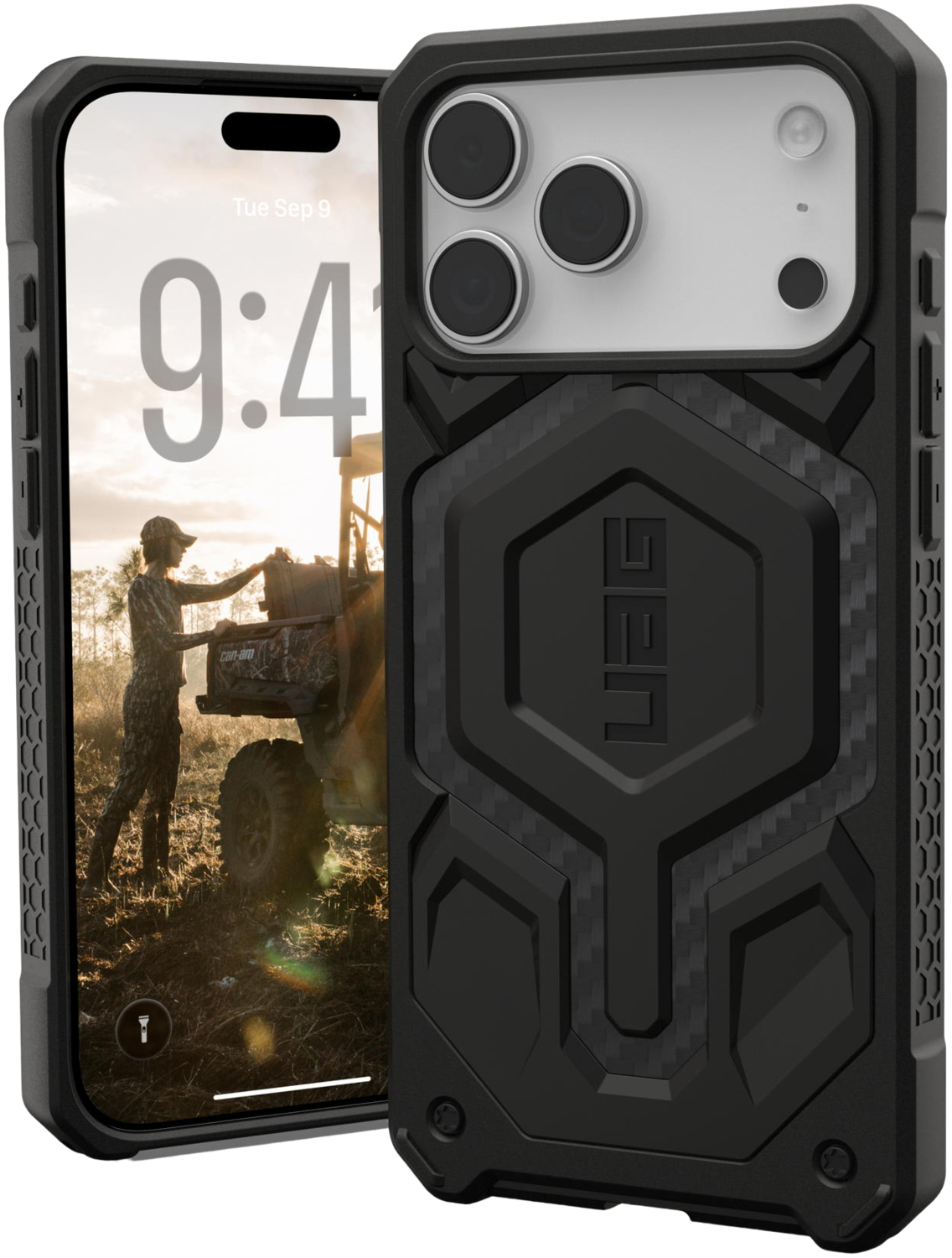 Чохол UAG для Apple iPhone 17 Pro Max Monarch Pro MagSafe Carbon Fiber (114514114242)фото