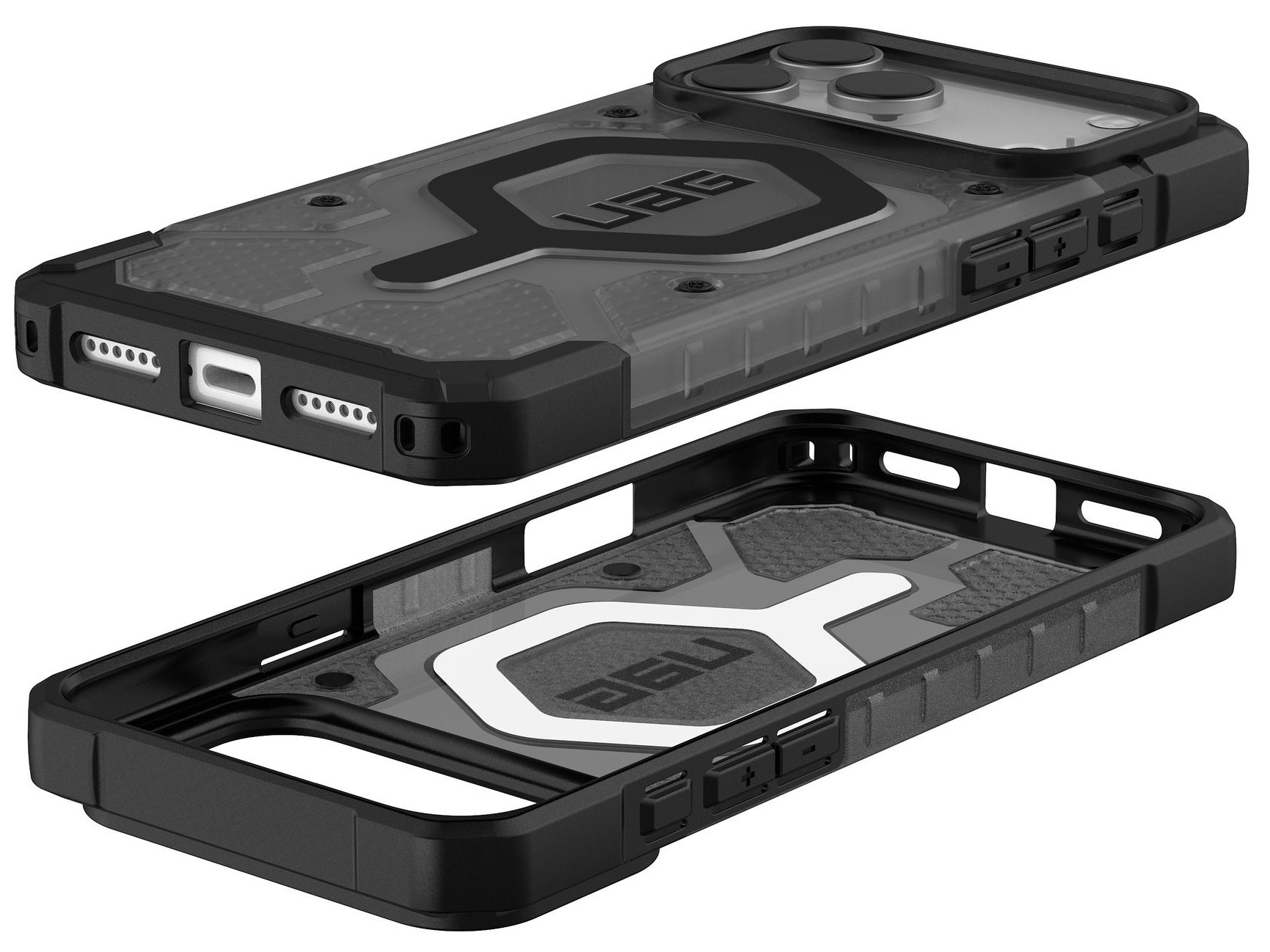 Чохол UAG для Apple iPhone 17 Pro Max Pathfinder Clear MagSafe Ash/Black (114552113140)фото16