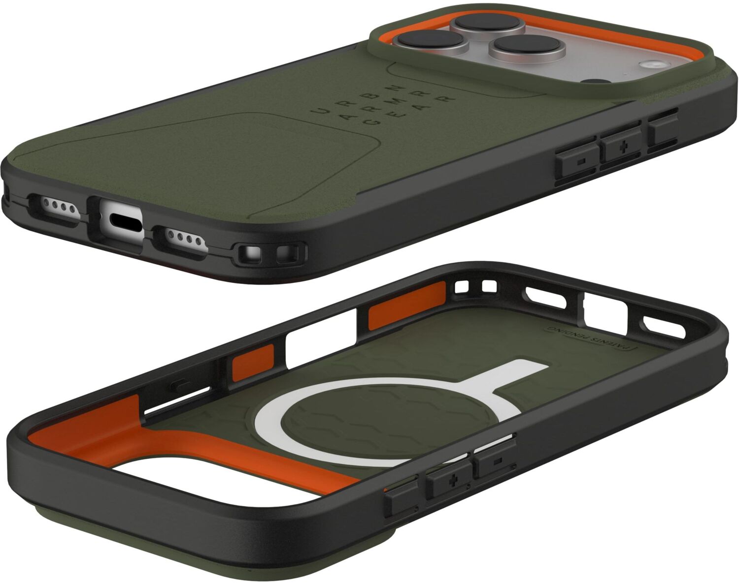 Чохол UAG для Apple iPhone 17 Pro Civilian MagSafe Olive/Orange (114545117297)фото