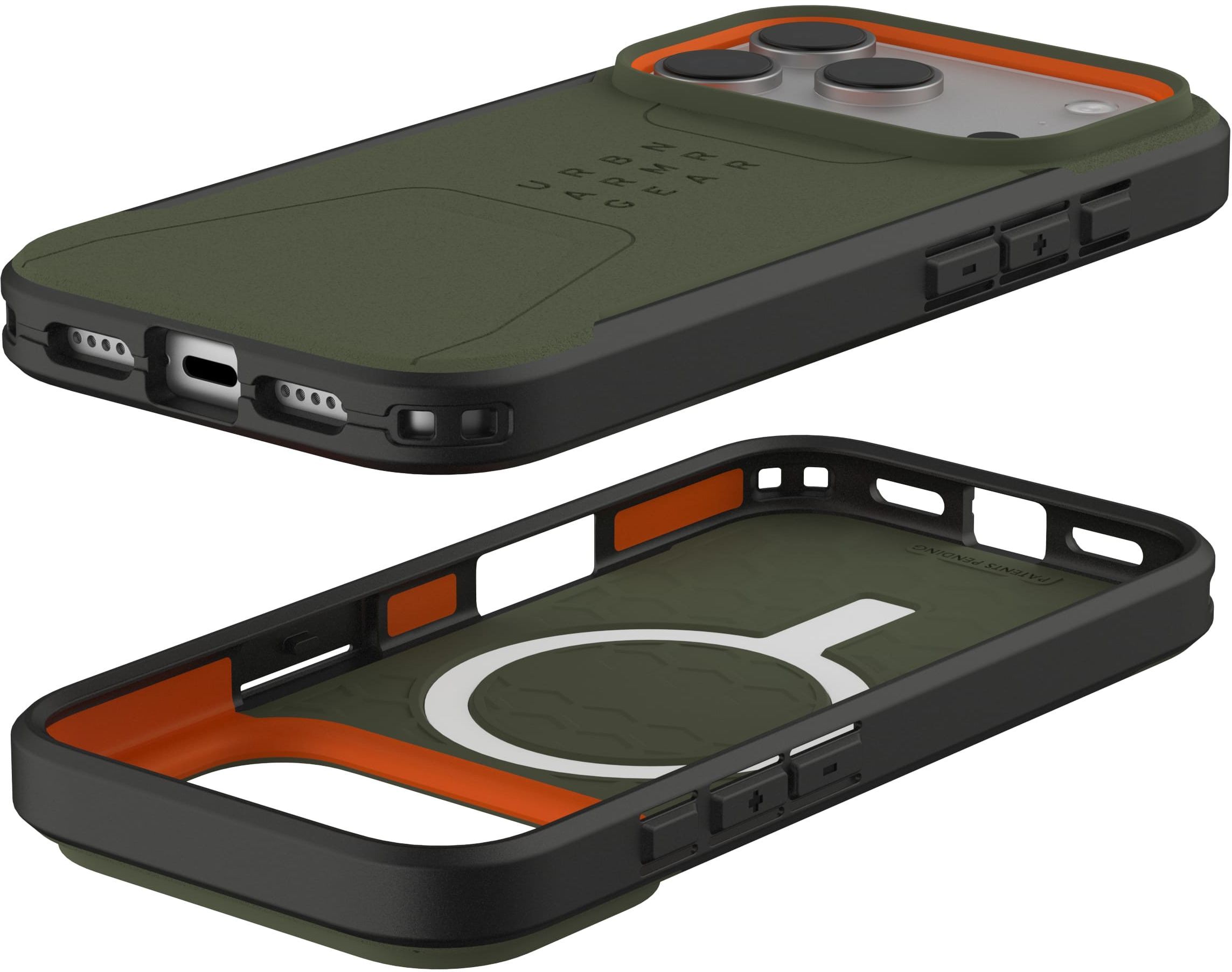 Чохол UAG для Apple iPhone 17 Pro Civilian MagSafe Olive/Orange (114545117297)фото15
