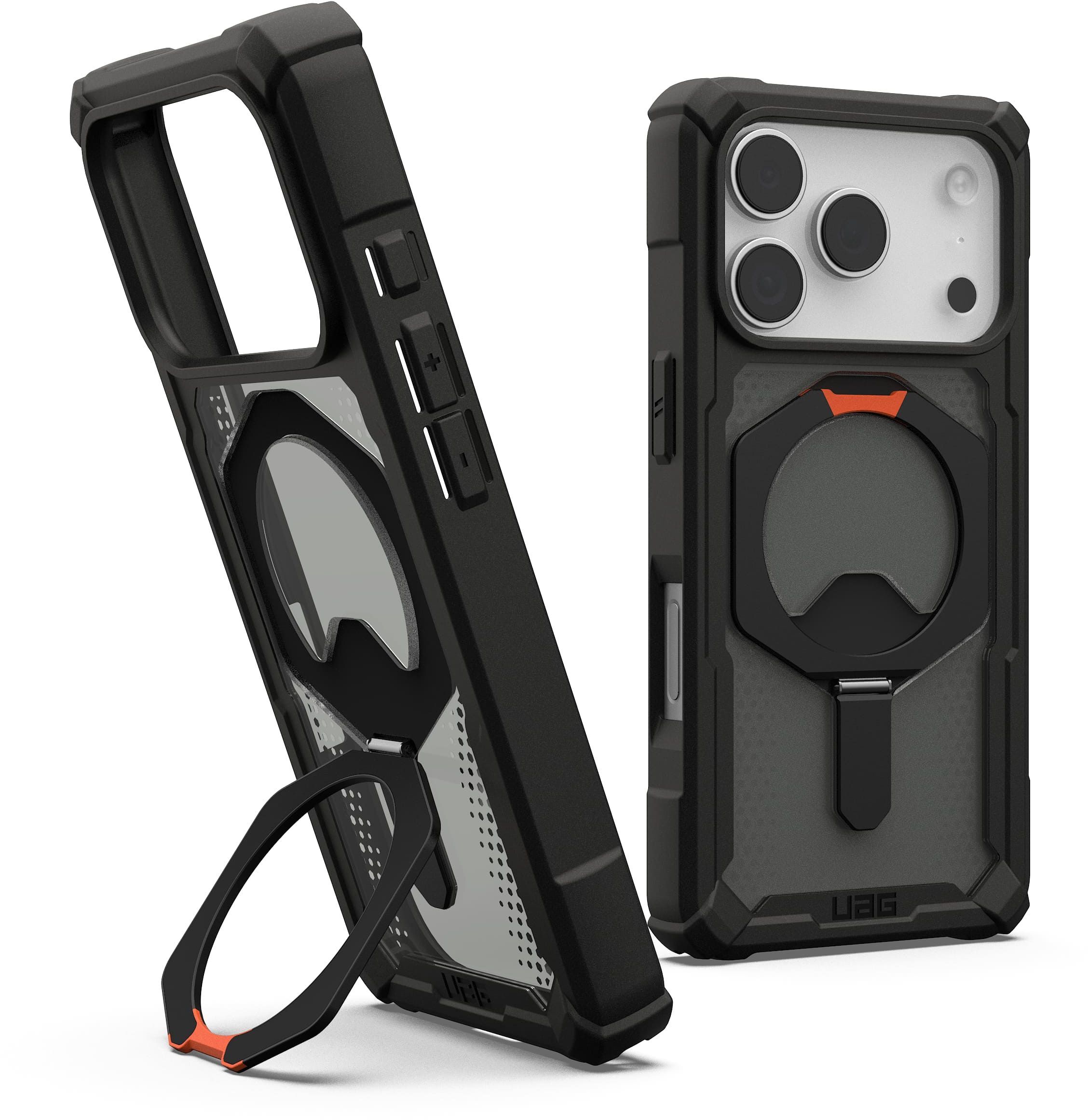 Чехол UAG для Apple iPhone 17 Pro Plasma XTE MagSafe Black/Pop Orange (114527114097) фото 16