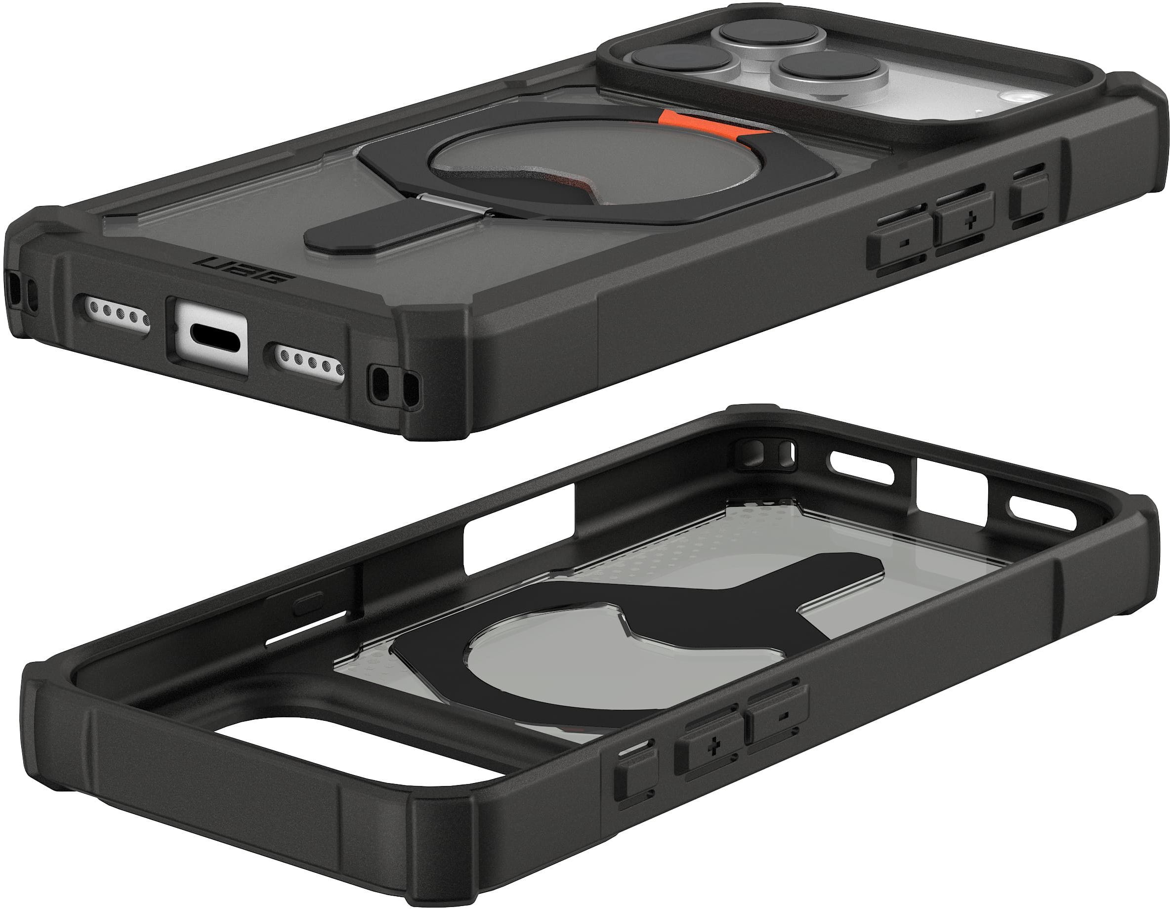 Чехол UAG для Apple iPhone 17 Pro Plasma XTE MagSafe Black/Pop Orange (114527114097) фото 18