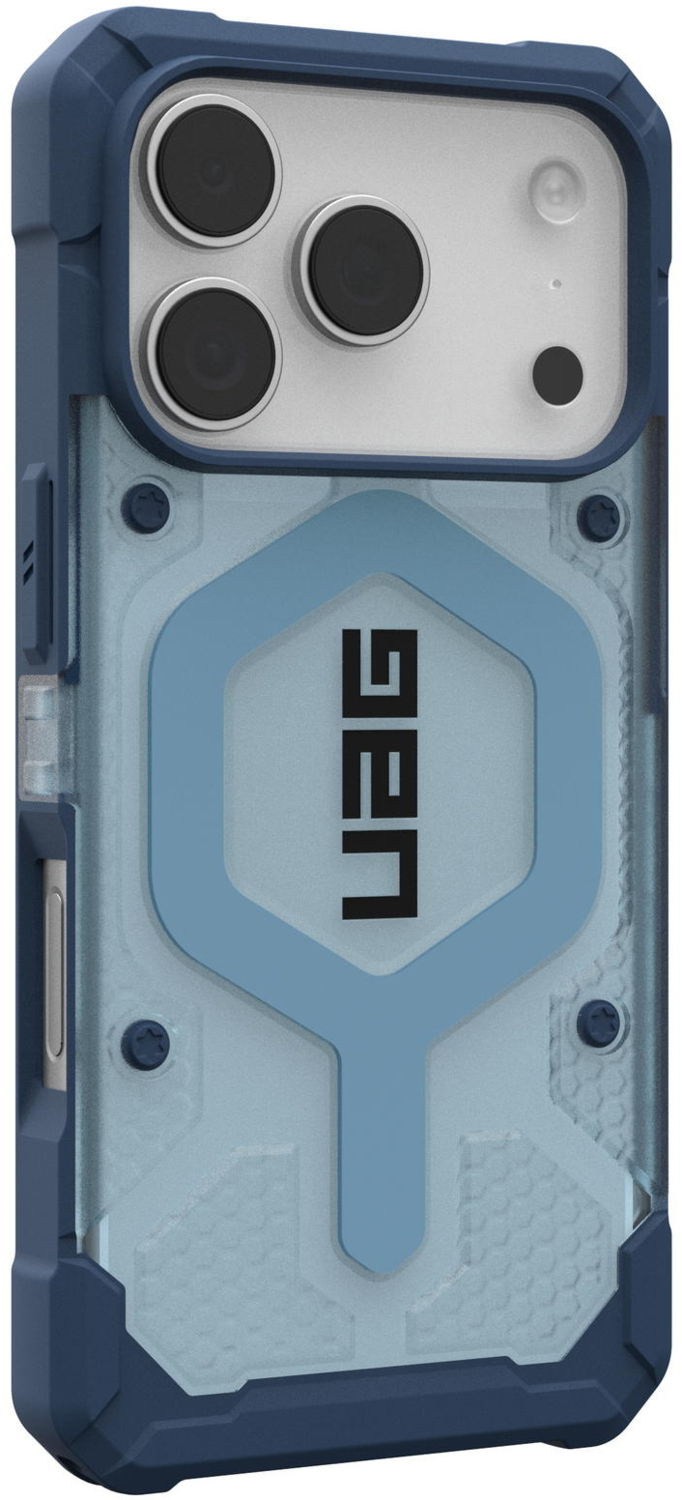 Чехол+ремешок UAG для Apple iPhone 17 Pro Pathfinder Clear MagSafe Bundle Blues Lanyard фото