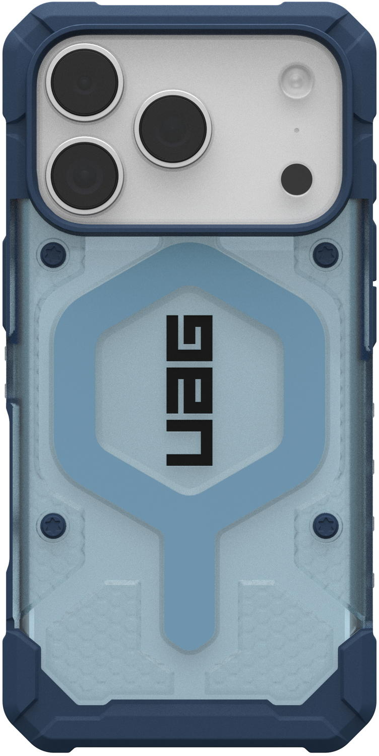 Чехол+ремешок UAG для Apple iPhone 17 Pro Pathfinder Clear MagSafe Bundle Blues Lanyard фото 2