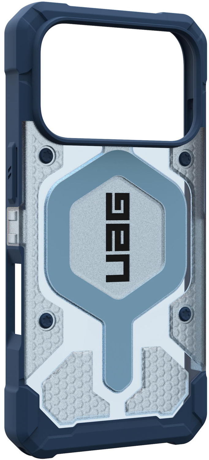 Чехол+ремешок UAG для Apple iPhone 17 Pro Pathfinder Clear MagSafe Bundle Blues Lanyard фото