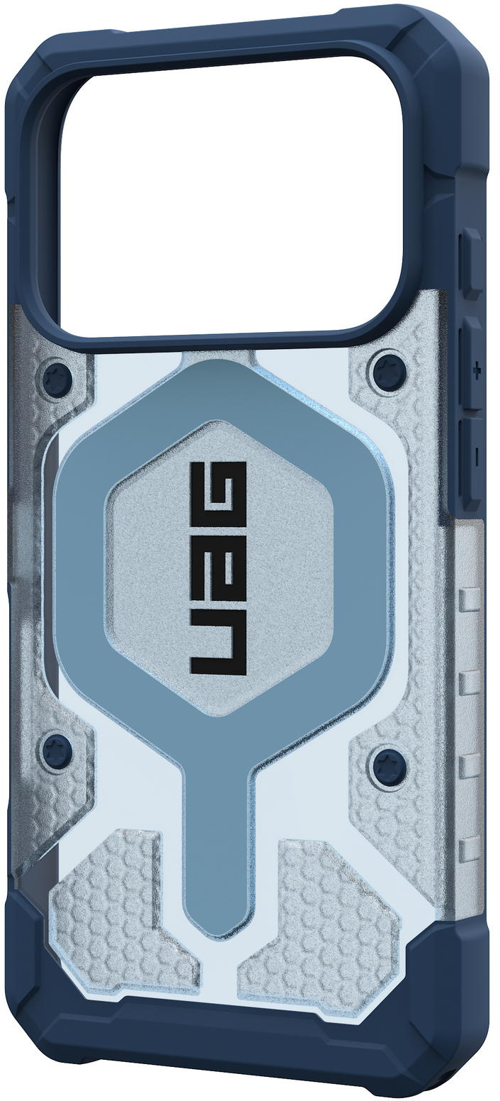 Чехол+ремешок UAG для Apple iPhone 17 Pro Pathfinder Clear MagSafe Bundle Blues Lanyard фото 10