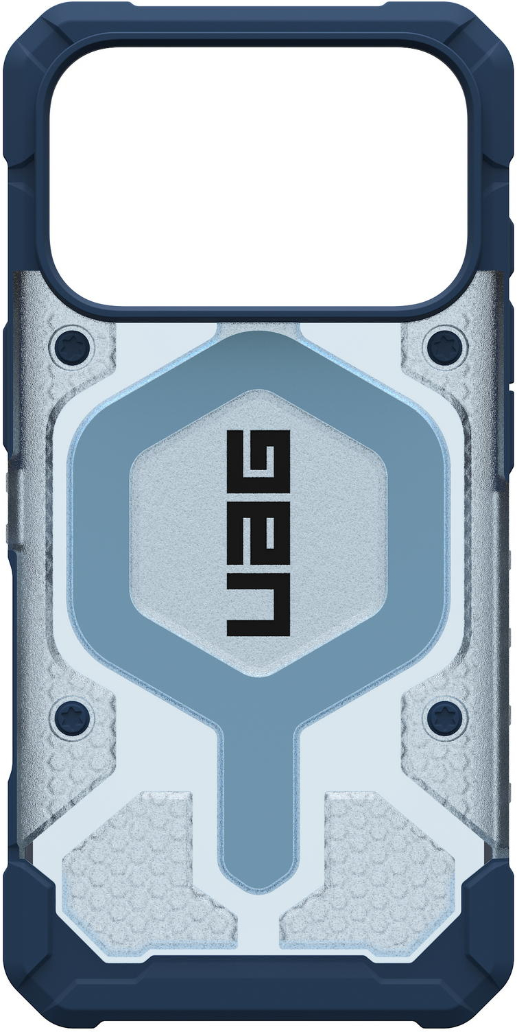 Чехол+ремешок UAG для Apple iPhone 17 Pro Pathfinder Clear MagSafe Bundle Blues Lanyard фото 9