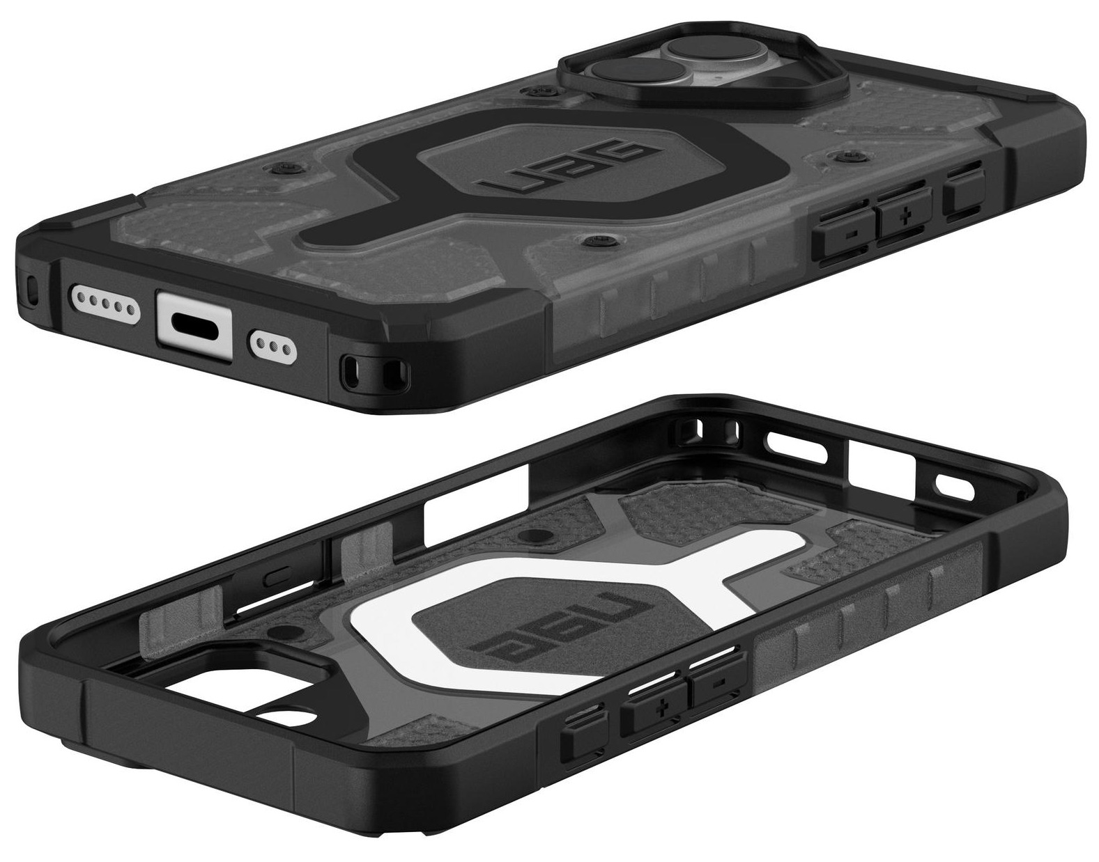 Чохол UAG для Apple iPhone 17 Pathfinder Clear MagSafe Ash/Black (114553113140)фото16