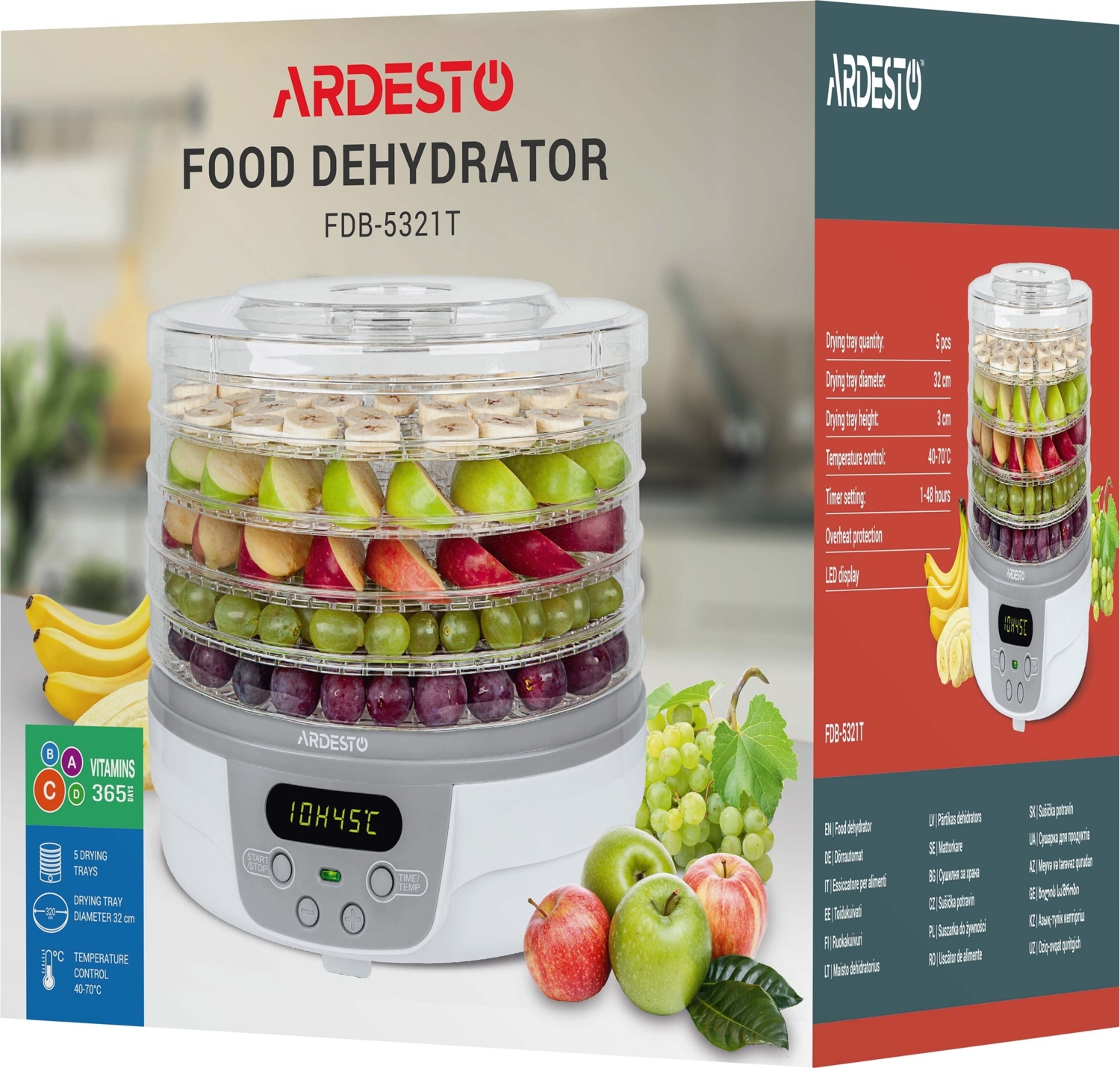 Сушарка для овочів і фруктів ARDESTO FDB-5321T_Saleфото