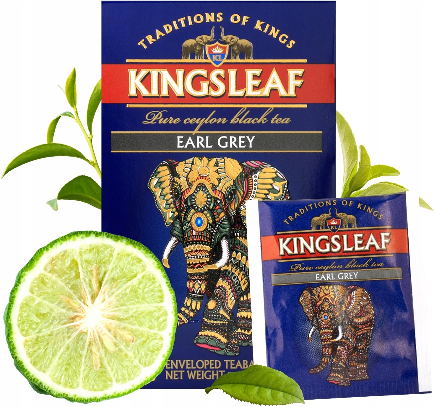 Чай чёрный Kingsleaf Earl grey конверт 25 шт фото 4