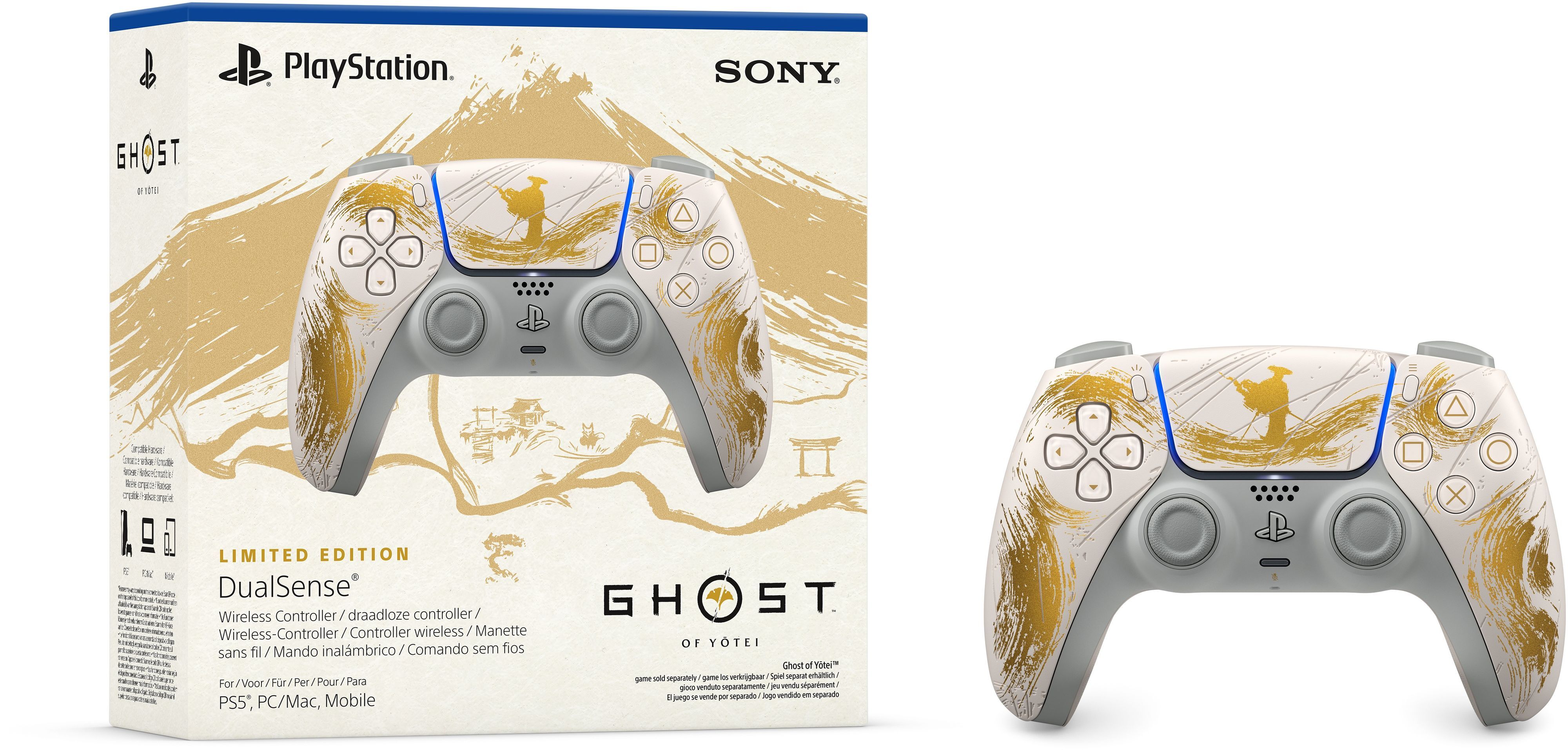 Беспроводной геймпад DualSense для PS5 Ghost of Yotei Limited Edition (1000048235) фото 9