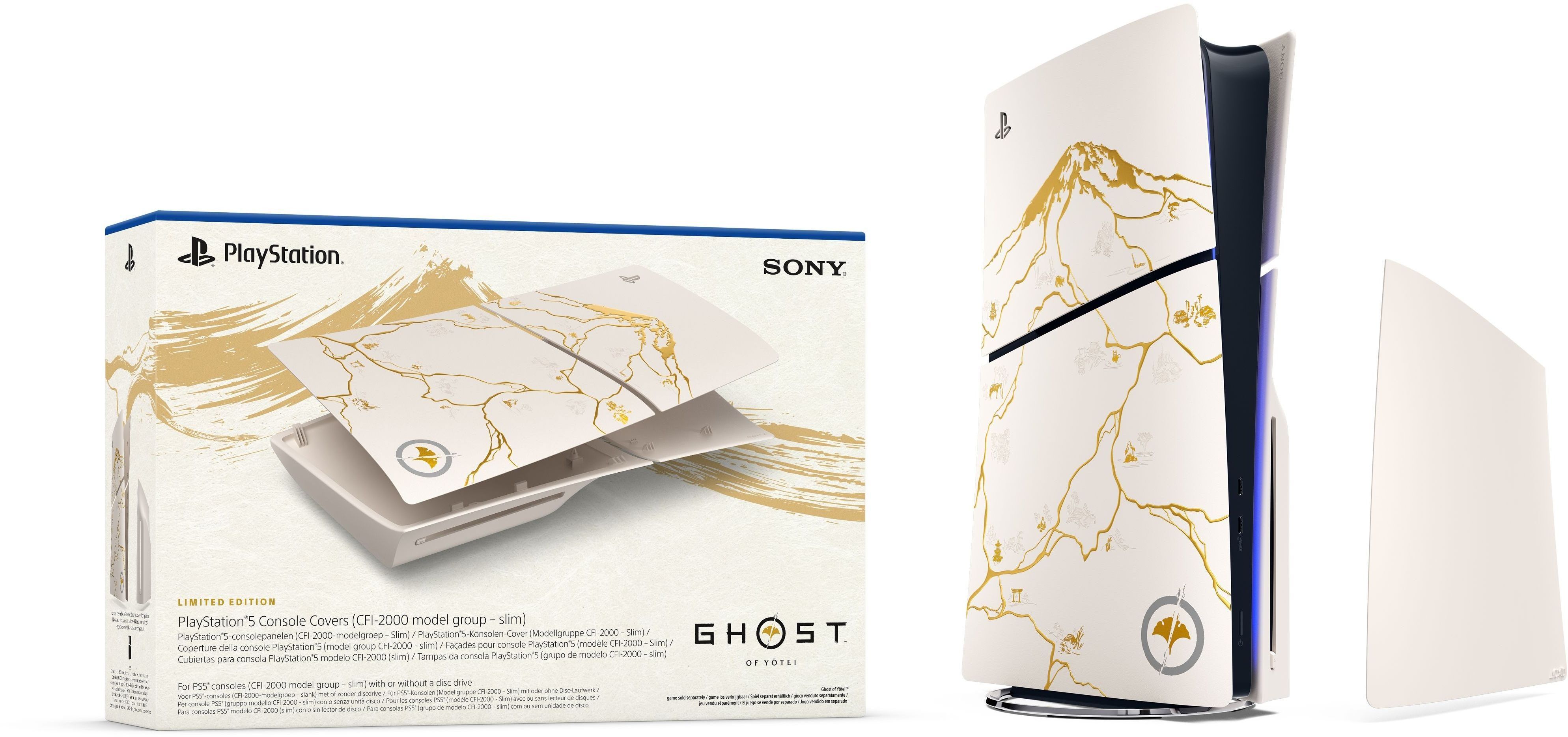 Панели корпуса консоли PlayStation 5 Slim Ghost of Yotei Limited Edition (1000048191) фото 