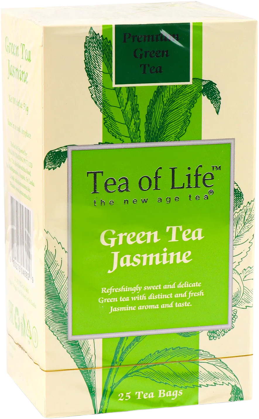 Чай зелёный Tea of Life с ароматом жасмина 25 шт фото 2