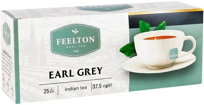 Чай чёрный Feelton Earl Grey с ароматом бергамота 25 шт фото 2