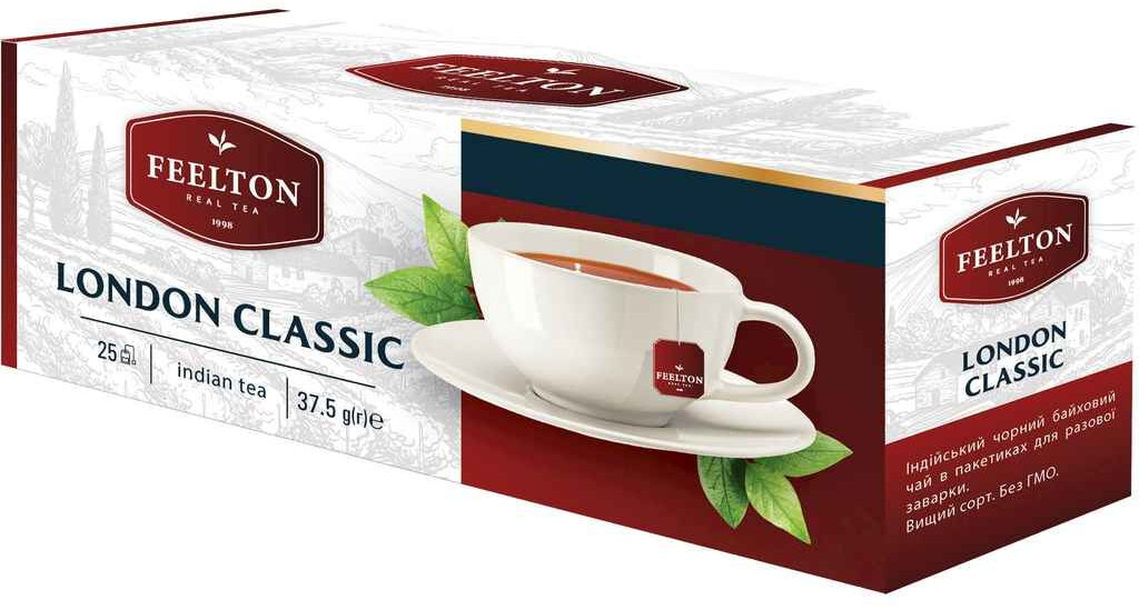 Чай чёрный Feelton London Classic 25 шт фото 2