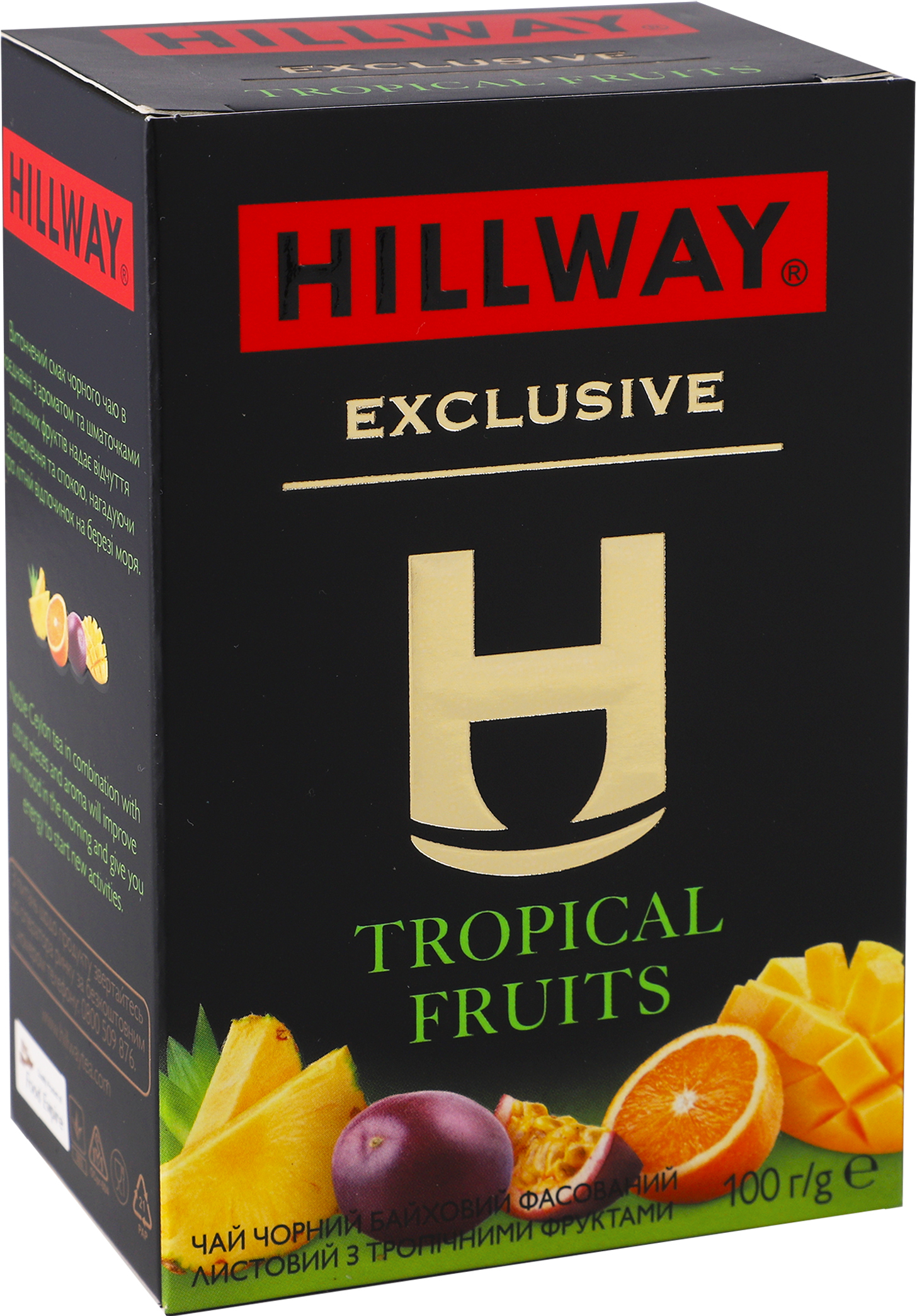 Чай чёрный Hillway Exclusive Tropical fruits 100 г фото 2