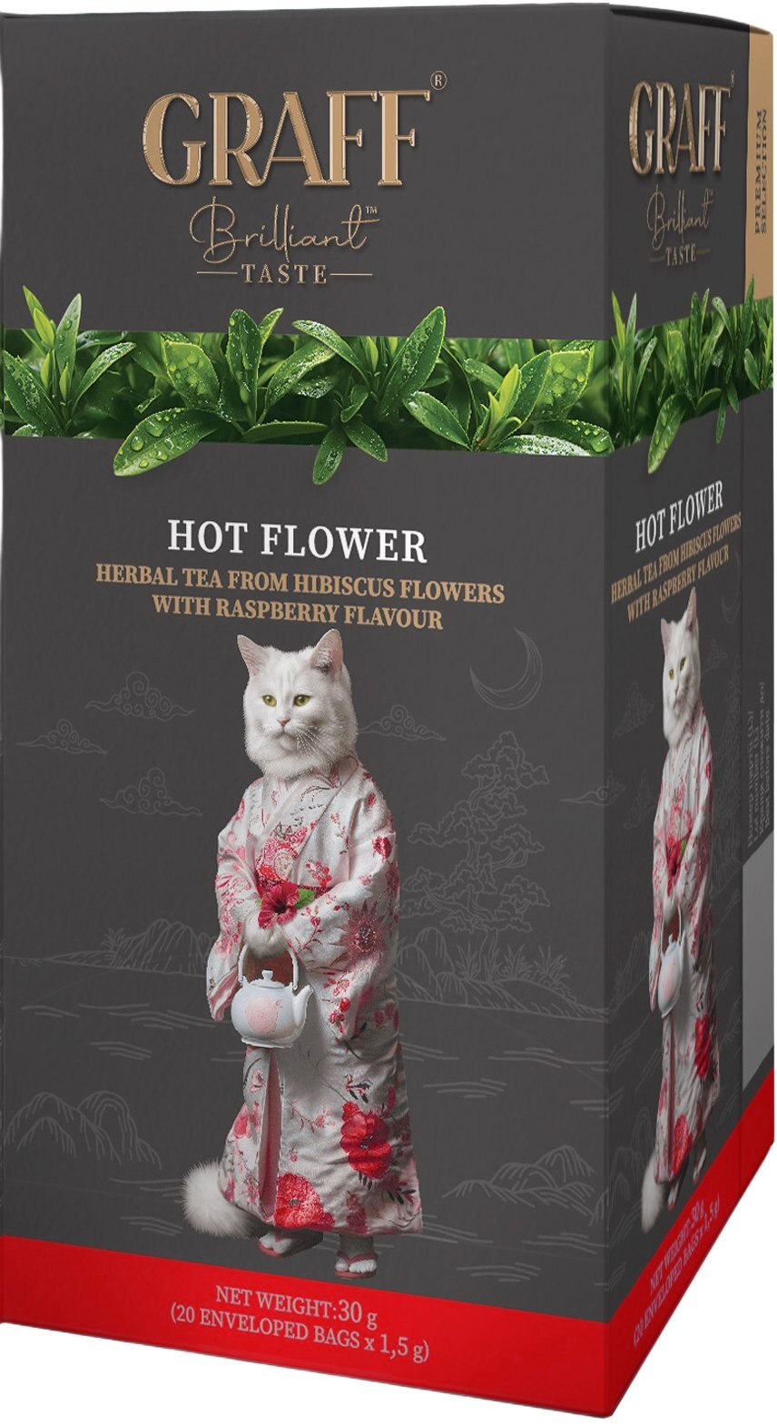 Чай Graff Горячий цветок с ароматом малины 20 шт фото 2
