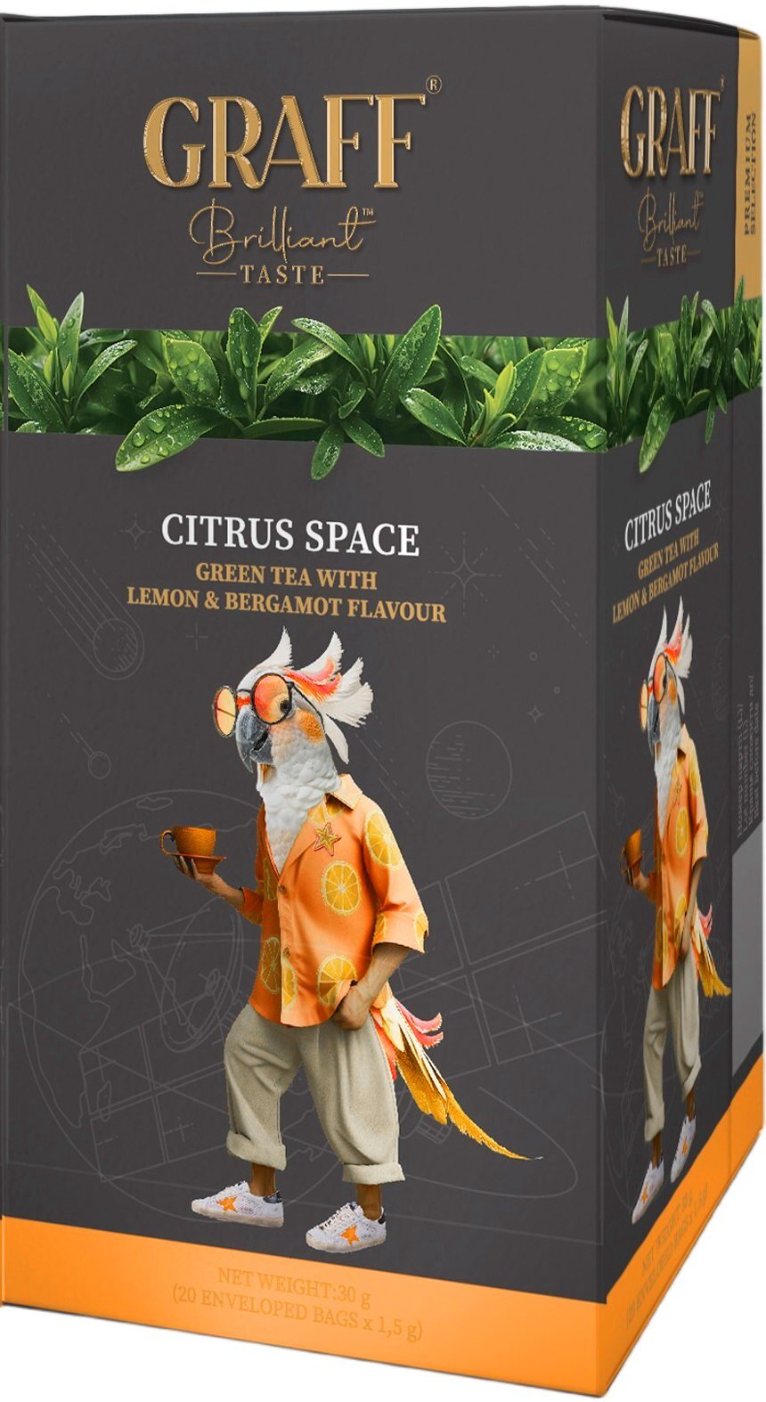 Чай зелёный Graff Цитрусовый космос 20 шт фото 2